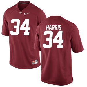 Youth Alabama Crimson Tide #34 Damien Harris Crimson Authentic NCAA College Football Jersey 2403PXFT5